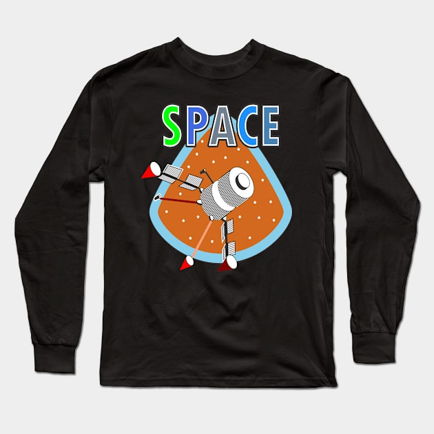 satellite Long Sleeve T-Shirt by Vine Time T shirts